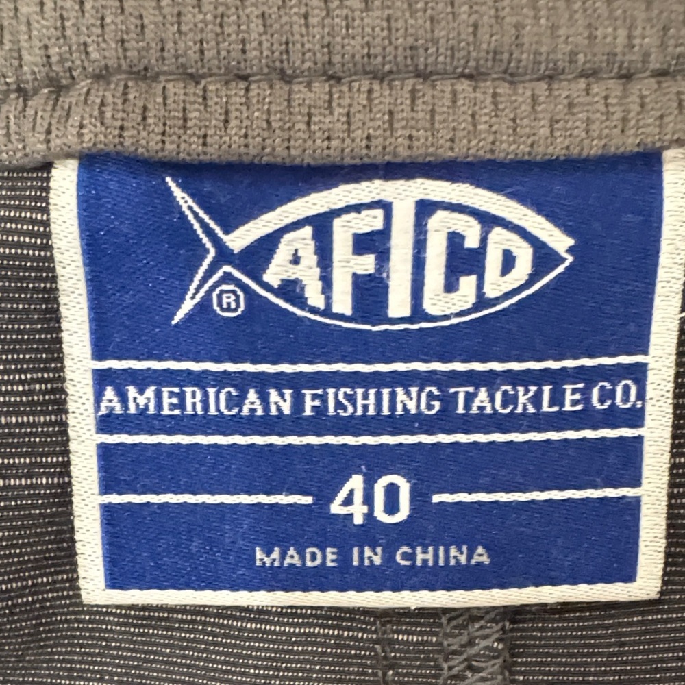 AFTCO Dark Gray Flat Front Men's Shorts - Picture 2 of 8